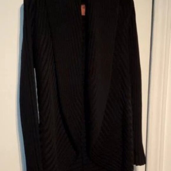 Black 525 America Shawl Cardigan Sweater - Size Med - Full Coverage MINT COND. - Picture 3 of 9